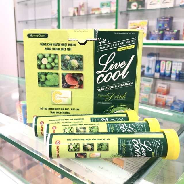 Viên Sủi Thanh Nhiệt Live Cool Hương Chanh Tuýp 16 Viên | BigBuy360 - bigbuy360.vn