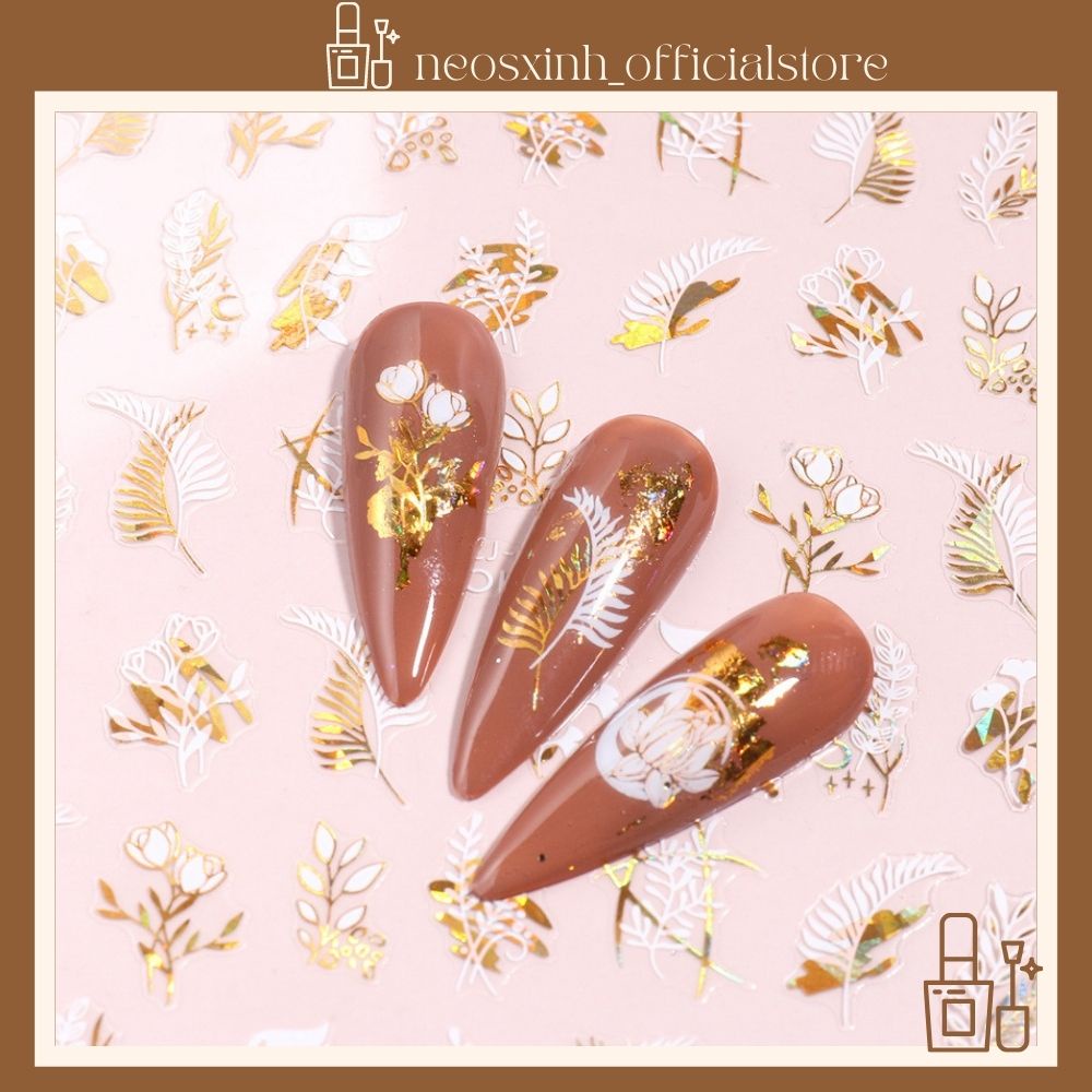Sticker Dán Móng Tay CJ Hoa Hot Trend - Hình Dán Móng - Neosxinh Nails