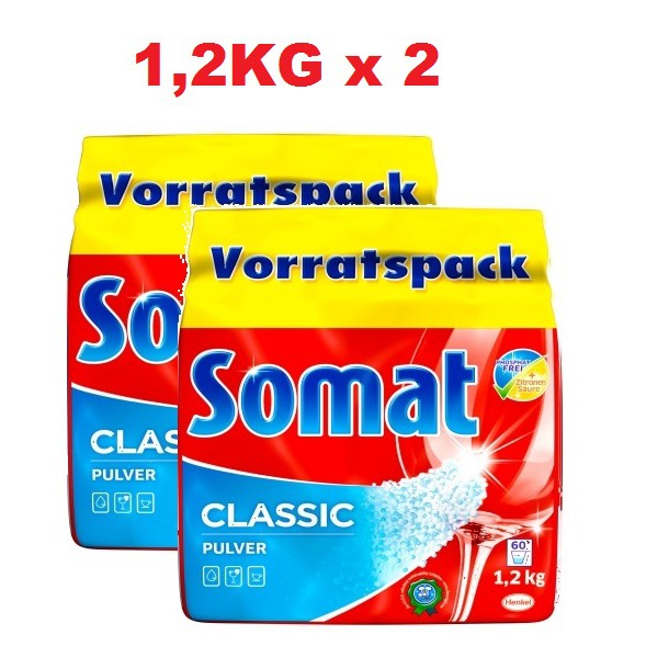 2 Bột SOMAT 1,2kg NK Đức cho máy rửa chén bát
