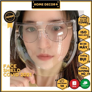 Face Shield Chống Giọt Bắn Phòng Dịch Bảo Hộ Kháng Khuẩn Kính Chắn Bảo Vệ Mắt Trong Suốt