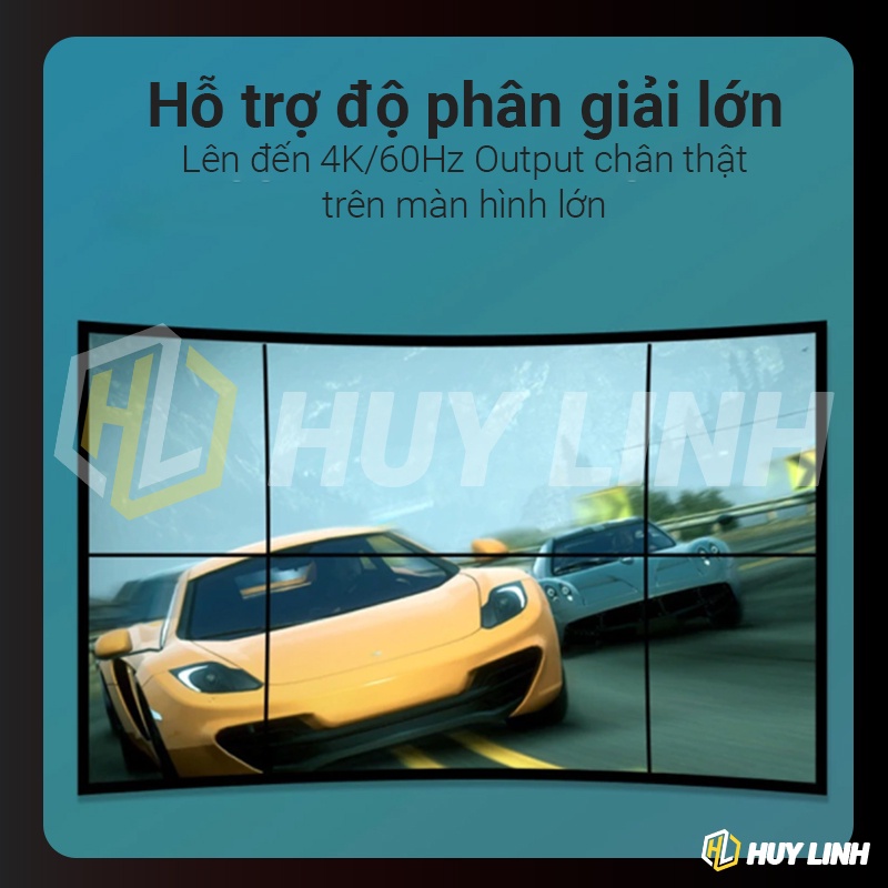 Cáp chuyển đổi tín hiệu từ HDMI to Displayport 1.8M hỗ trợ 4K60HZ H147