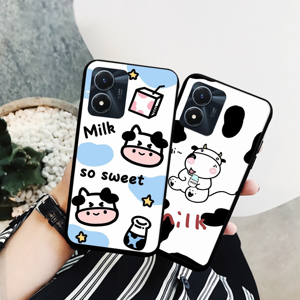 Ốp lưng Vivo Y02S - Vivo Y01 bò sữa đẹp cute nhiều mẫu lựa chọn