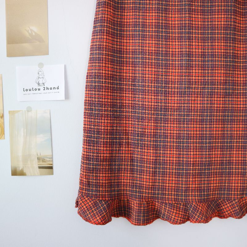 Chân váy caro eo 64-70