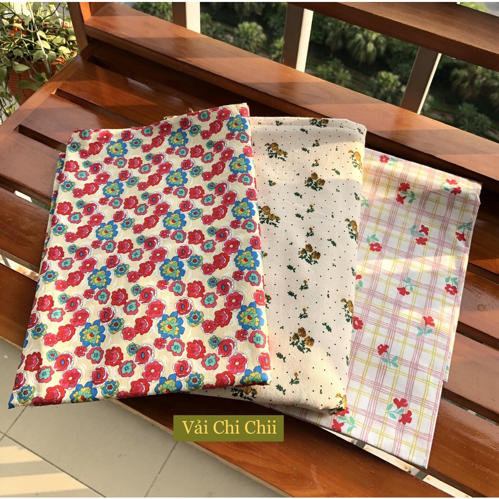 Vải Thô Hoa Cao Cấp Chất Mềm, Đẹp