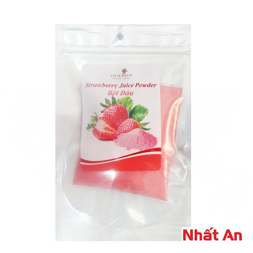 Bột dâu tây sấy khô nguyên chất Vital Plus 100gr.