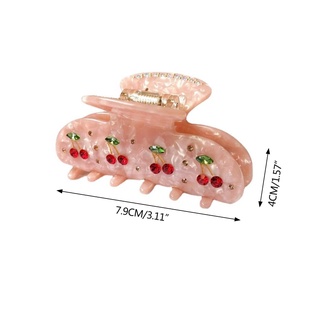 Kẹp Tóc Hình Trái Cherry Đính Đá Thời Trang