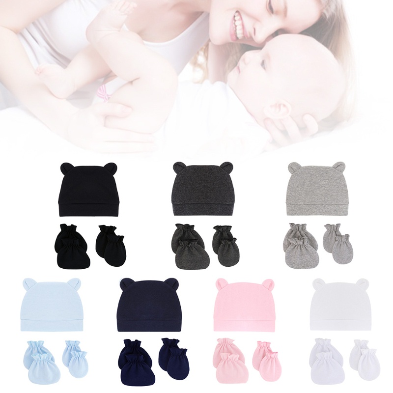 Set nón tất tay chân dễ thương cho các bé