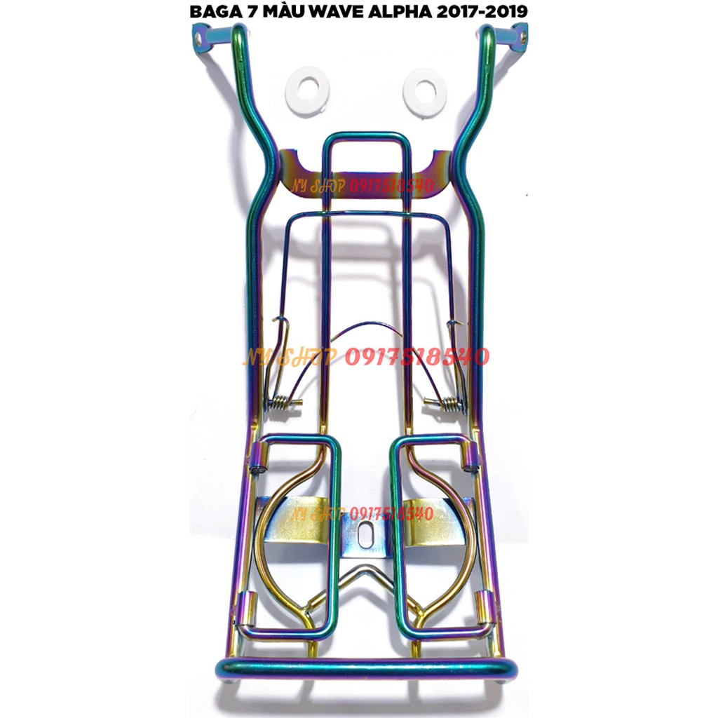 BAGA TITAN DÀY 10 LY GẮN XE WAVE ALPHA 100, WAVE 110 Thái, WAVE Alpha 2017 - 2019