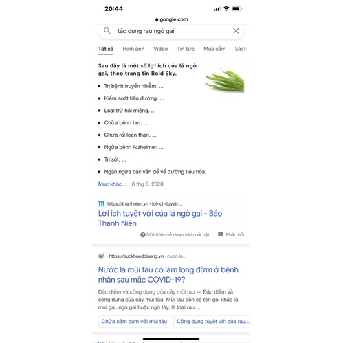 Bầu rau mùi tàu/ ngò gai