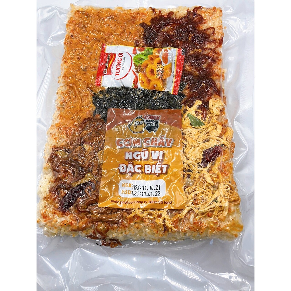 (Rẻ Nhất Sàn) Cơm Cháy 5 In 1 - Ngũ Vị Đặc Biệt Chick Garden - Siêu Thượng Hạng 250gr