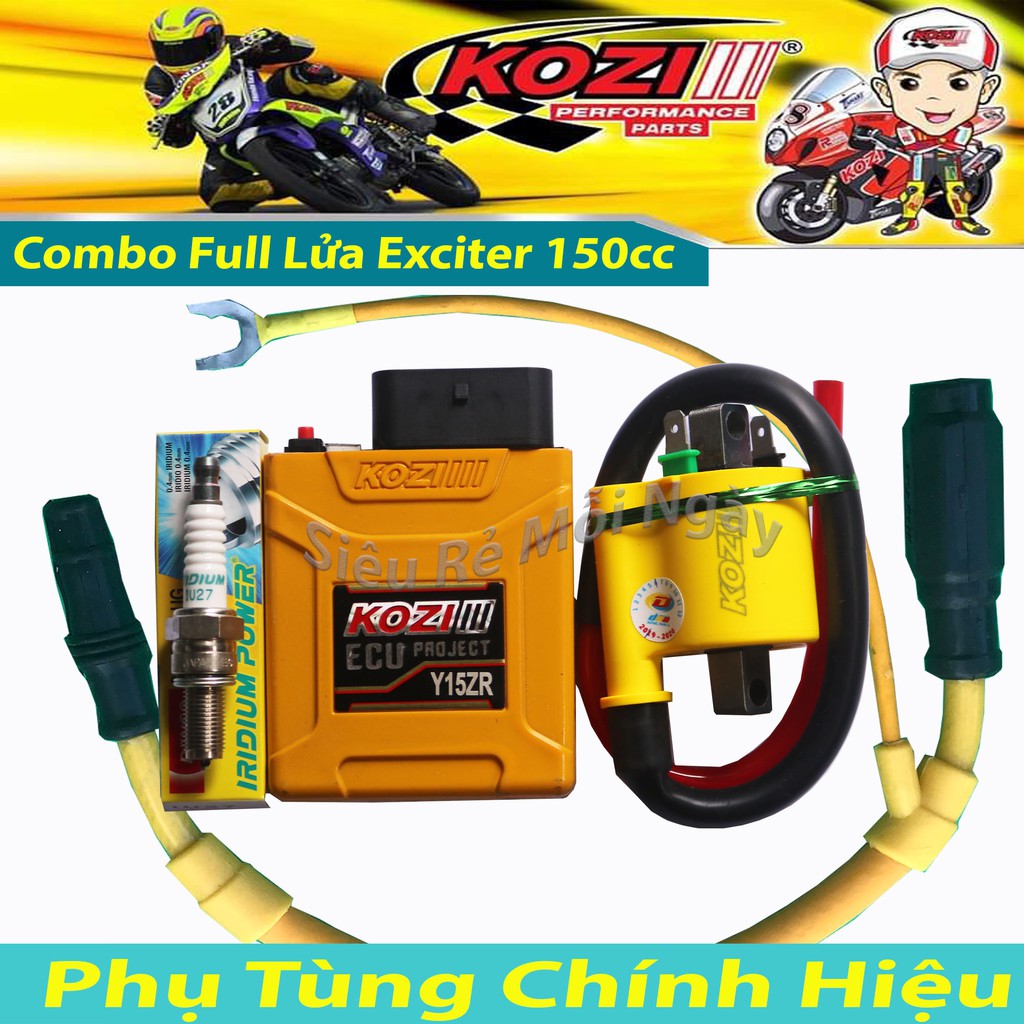 Độ PXL Full Bộ Tứ Dàn Lửa cho Exciter 150cc, Mx King Kozi Malaysia