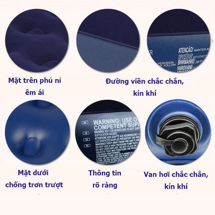 Nệm Hơi Đệm Hơi Cao Cấp Bestway - Đệm Đơn Kèm Bơm + Miếng Vá