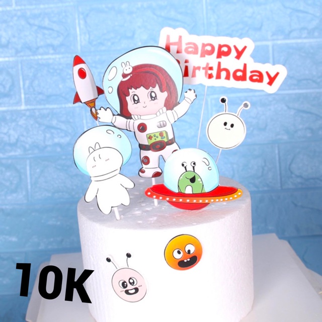 05 set cắm phi hành gia trắng