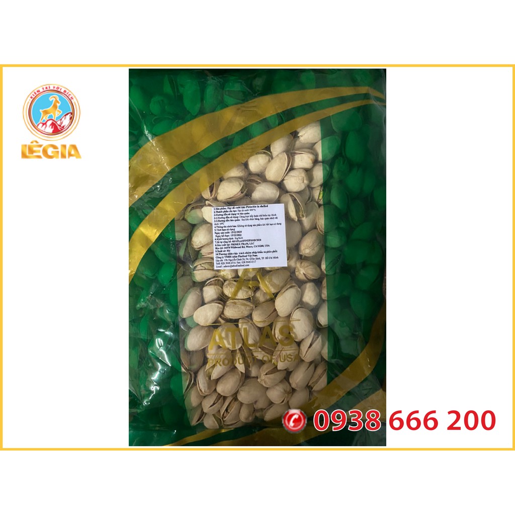 HẠT DẺ CƯỜI SẤY KHÔ PISTACHIO 1KG