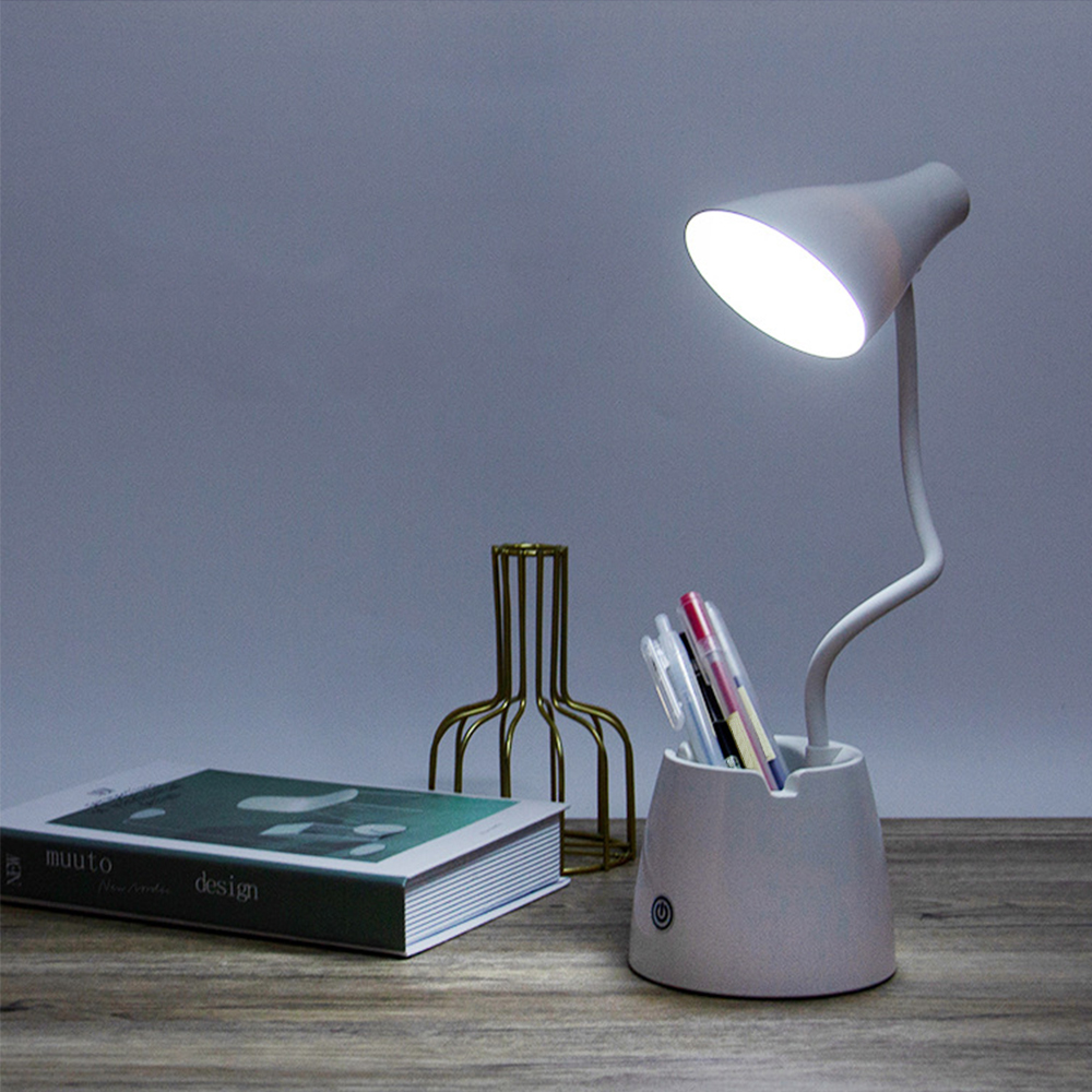 LED Reading Light USB Cylinder Lamp Rechargeable Dimmable Bedside Desk Top Table Lamp Folding Eye Protection Desk Lamp