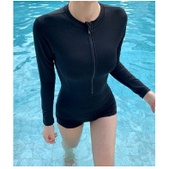 Bikini đồ bơi liền thân dài tay khóa kéo kín đáo LT85VA