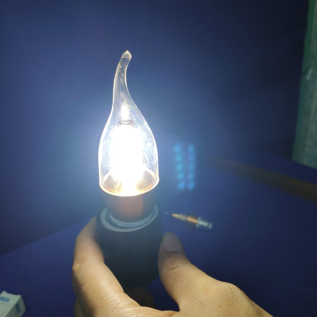 ĐÈN LED NẾN 5W ĐUI XOÁY E27 dân dụng , phổ thông , lắp đặt đèn chùm.đèn thờ