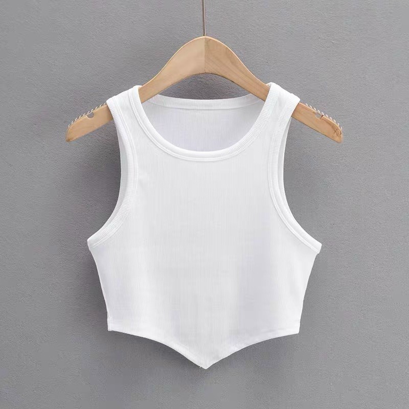 Áo Croptop Nữ Viền Tam Giác Croptop Sát Nách Chất Thun Gân Dày Dặn - A0105