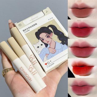Set 5 son kem Herorange Soái ca soái tỷ son kem bóng velvet