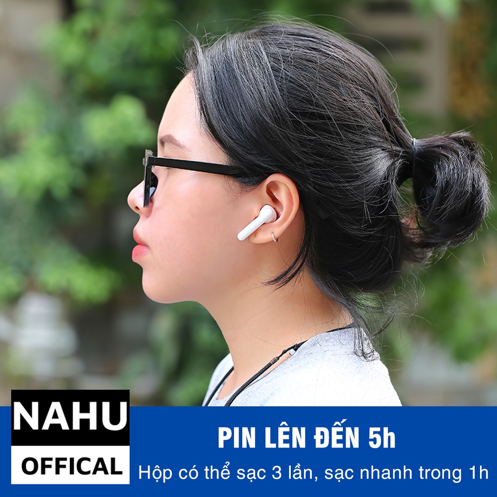 Tai nghe Bluetooth AP2 hàng chính hãng NAHU nguyên sưu đầy đủ phụ kiên - Bảo hành 3 tháng 1 đổi 1 trong 7 ngày
