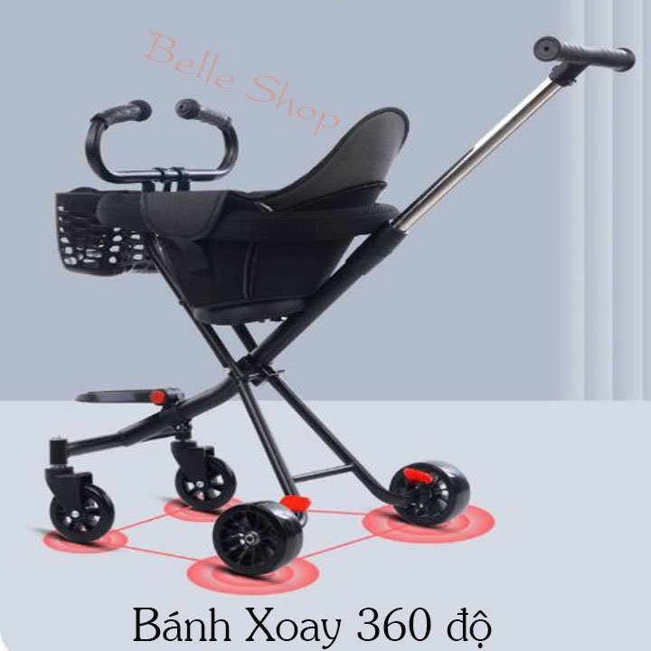 Xe Đẩy Du Lịch Gấp Gọn Cho Bé, Xe Đẩy Em Bé