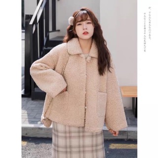 ÁO KHOÁC LÔNG CỪU ( KÈM TÚI )