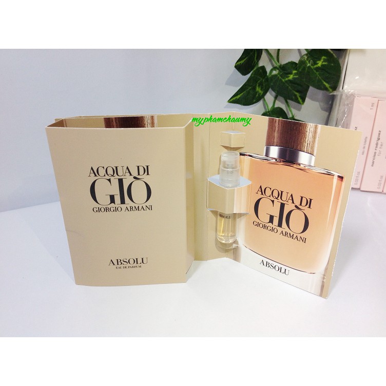 Mẫu thử Nước Hoa Vial Giorgio Armani Acqua Di Gio Absolu