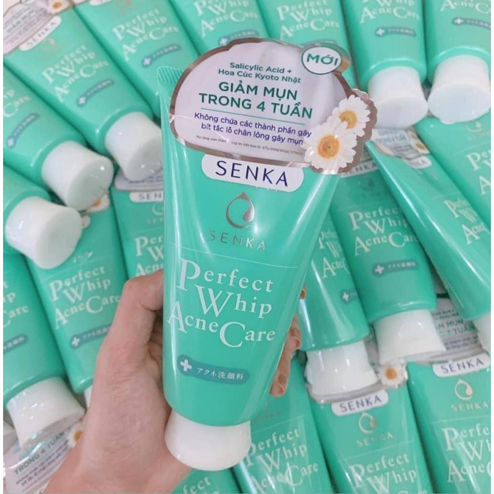 Senka Perfect Whip Acne Care - siêu phẩm sữa rửa mặt chuyên dành cho da dầu mụn