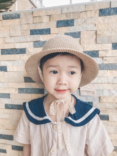 Mũ ajuma sợi thô cho bé