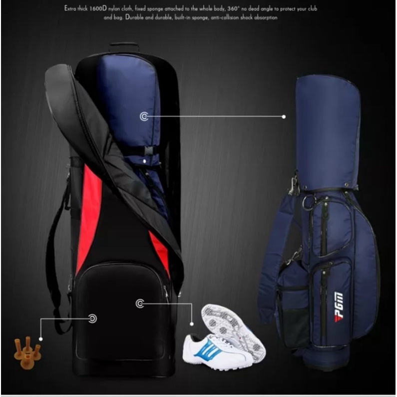 Cover đựng túi gậy golf đi máy bay có bánh xe