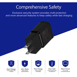 Android Charger, Fast Phone Charger Android Fast Charging Plug Wall Charger with 1.2M Micro USB Charger Cable Compatible for Samsung Galaxy S7,S6,J8,J7,J3V, OPPO and More