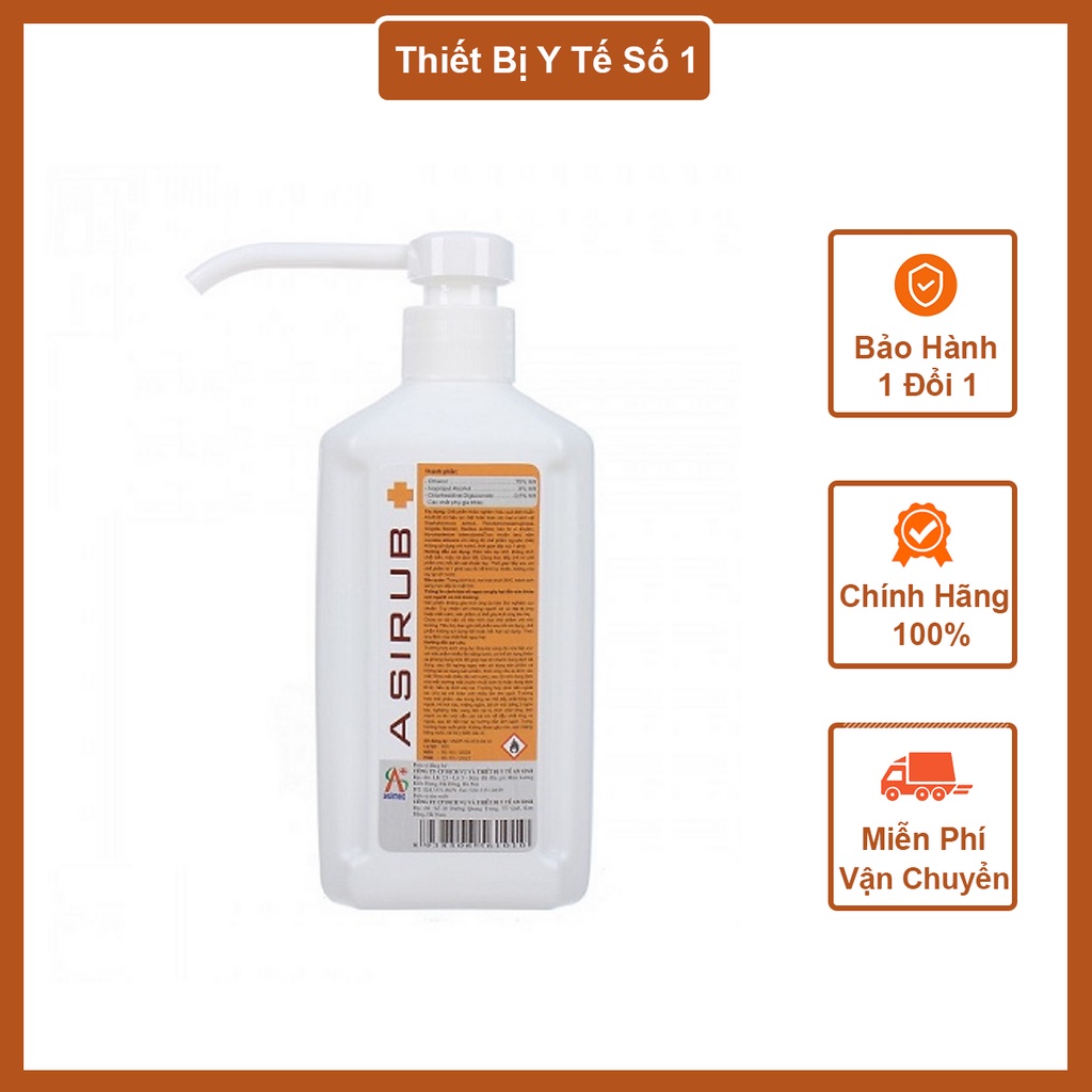 Nước rửa tay khô sát khuẩn, dung dịch sát khuẩn tay Asirub 500ml