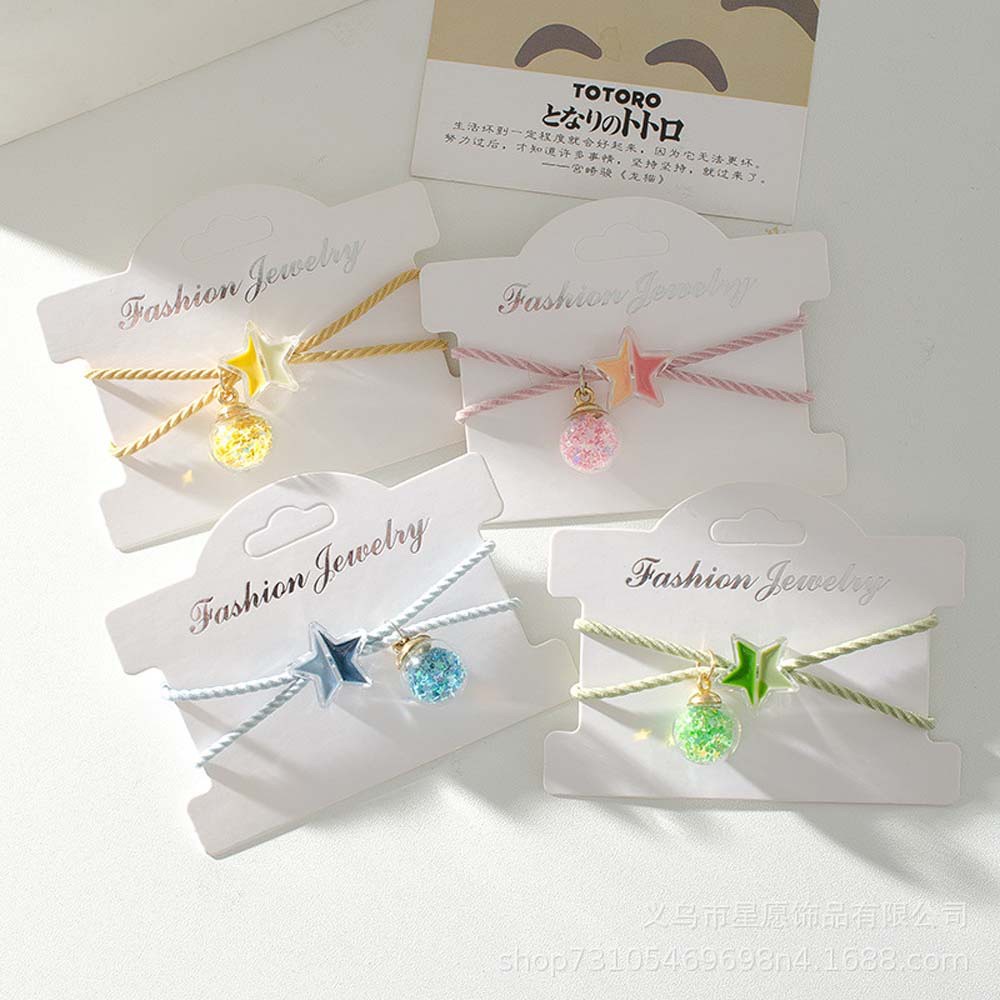 Dây Buộc Tóc Cao Su Co Giãn Nhiều Màu Sắc Vui Nhộn Cho Nữ