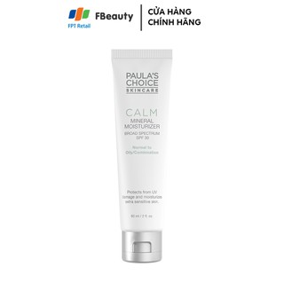 Sữa dưỡng ẩm ban ngày chống lão hóa Paula's Choice Calm Mineral Moisturizer SPF 30 - Oily 60ml 2019