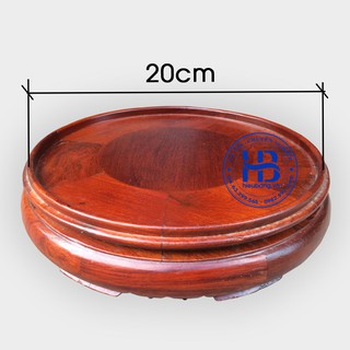Đế bát nhang gỗ hương mặt 16cmx6cm