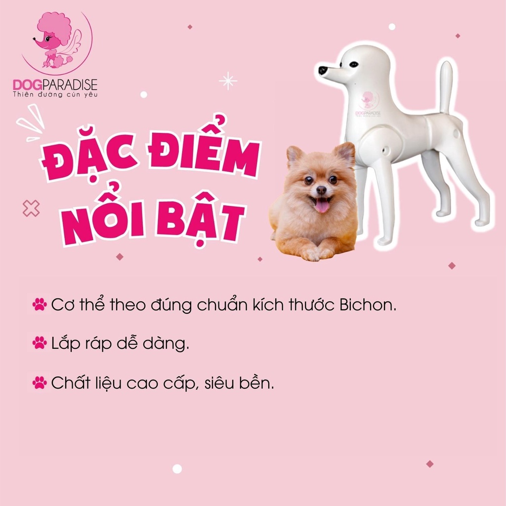 Khung chó giả Poodle Lamb OPAWZ chắc chắn lắp ráp dễ dàng - Dog Paradise