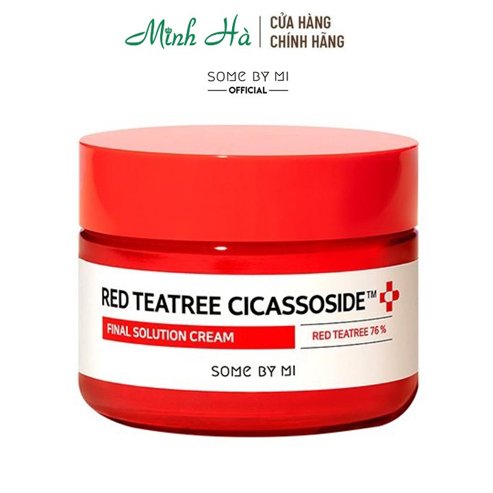 Kem dưỡng Some By Mi Red Tea Tree Cicassoside Final Solution Cream 60g giúp giảm mụn
