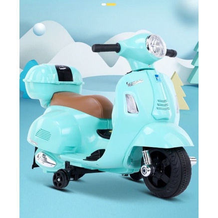 [Hàng mới về] Xe điện Vespa chân ga có điều khiển tay cho bé - Xe điện Vespa cao cấp