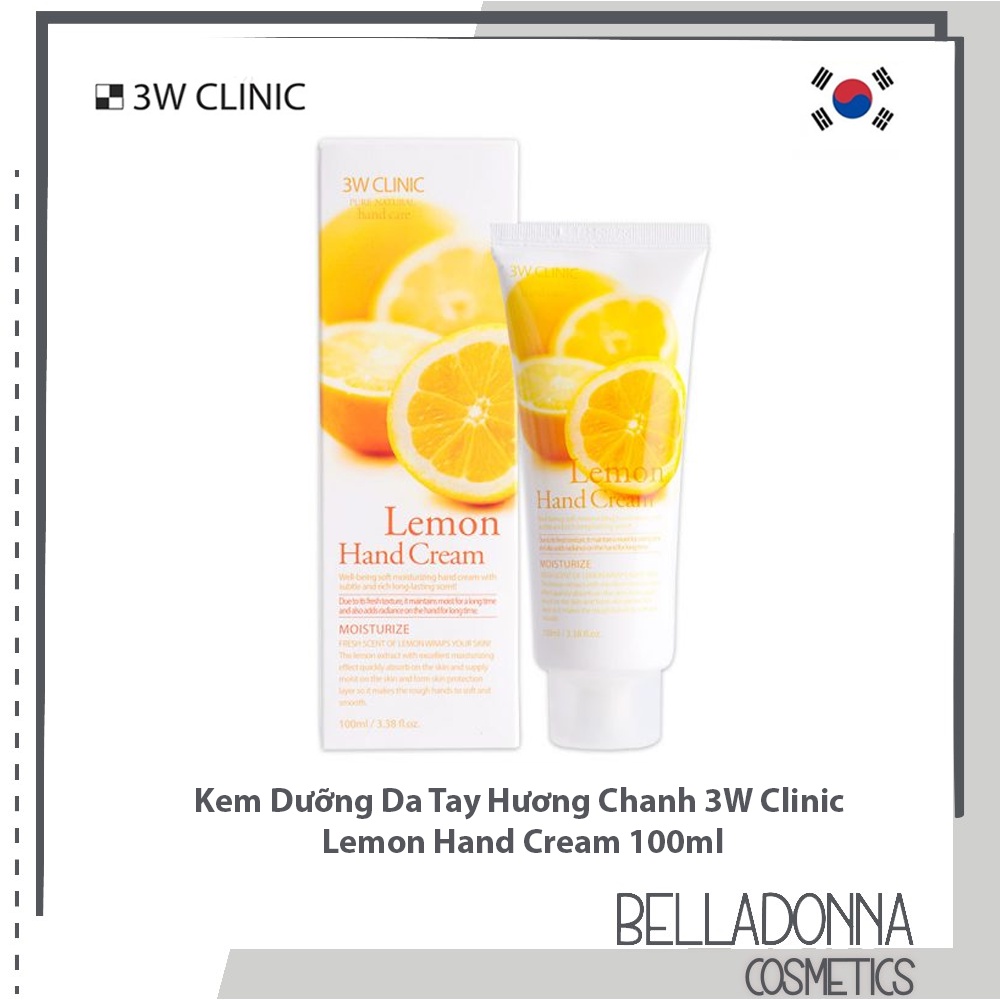Kem Dưỡng Ẩm Da Tay 3W Clinic Hand Cream 100ml