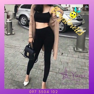 Quần Legging Nữ WARM💖𝑭𝑹𝑬𝑬𝑺𝑯𝑰𝑷💖Quần Tregging Cạp Chun Cao Cấp Lưng Cao Co Giãn 4 Chiều