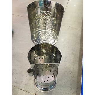 Ống đũa inox tròn có nắp, ống đựng muỗng đũa inox có nắp đậy - mta_mart