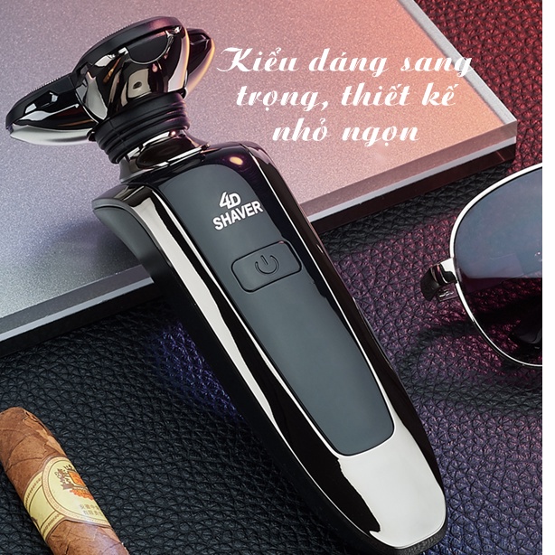 Máy cạo râu đa năng 4 trong 1 - Cạo Râu, Cắt Tóc, Tỉa Lông Mũi, Rửa Mặt, cạo sát 3 lưỡi kép, êm, chống nước