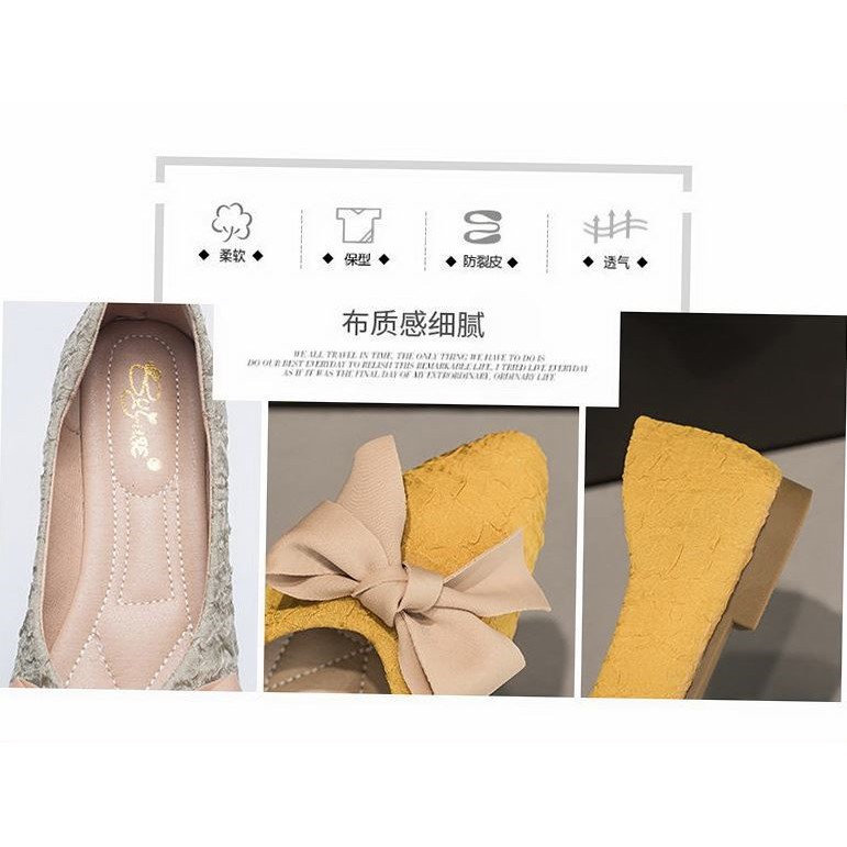 Giày Búp Bê Phối Nơ Xinh Xắn Dành Cho Nữ 2021 | BigBuy360 - bigbuy360.vn