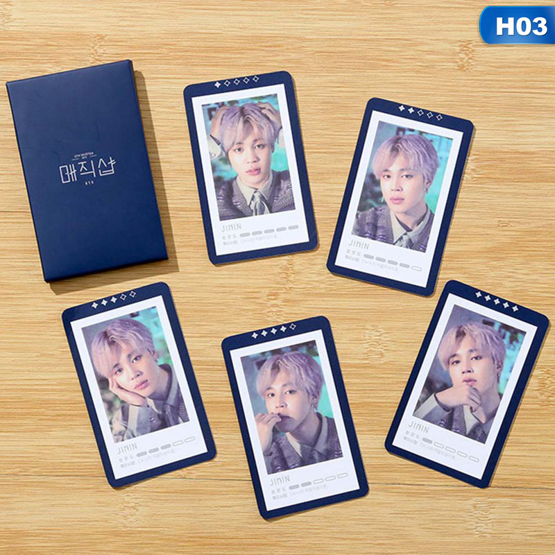 Set 5 Tấm Ảnh In Hình Các Thành Viên Nhóm Nhạc Bts 5th