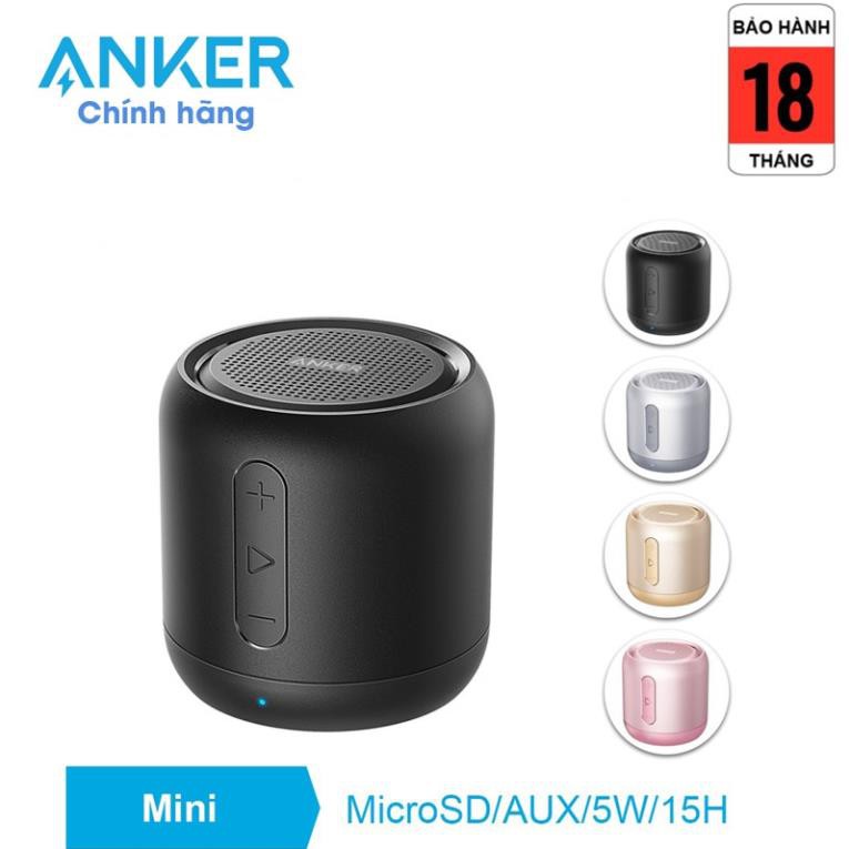 Loa Bluetooth Di Động Anker Soundcore Mini, Bluetooth 4.0, Hỗ Trợ Thẻ Micro SD, Kết Nối AUX - Phân Phối Bởi TopLink