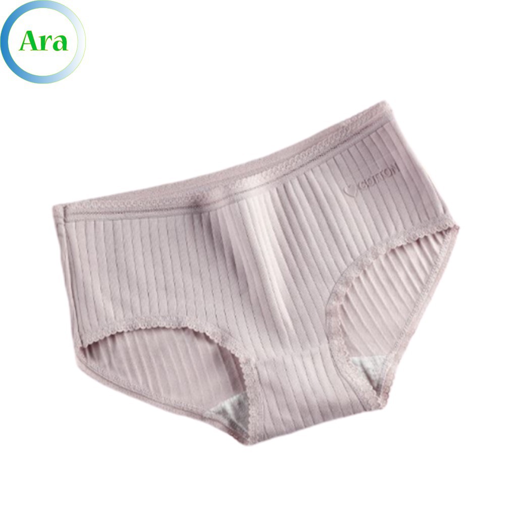 Quần Lót Nữ Cotton Gân Viền Phong Cách Nhật Bản Thấm Hút Mồ Hôi FREESHIP (Đủ màu đủ size) | BigBuy360 - bigbuy360.vn
