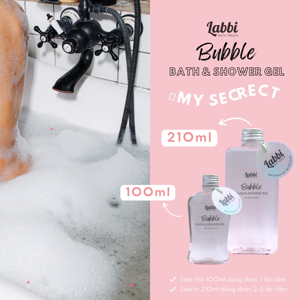 Gel tạo bọt bồn tắm MY SECRET [Labbi] Bubble Gel