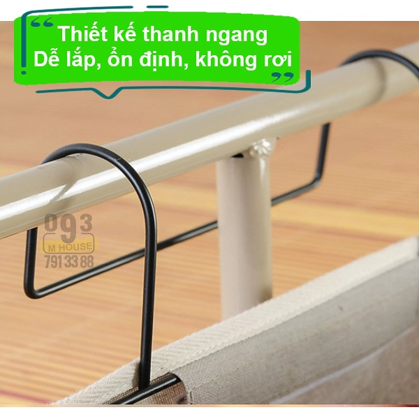 Giỏ Treo Đựng Đồ Treo Đầu Giường,Túi Treo Có Móc 29x10cm Túi Giường