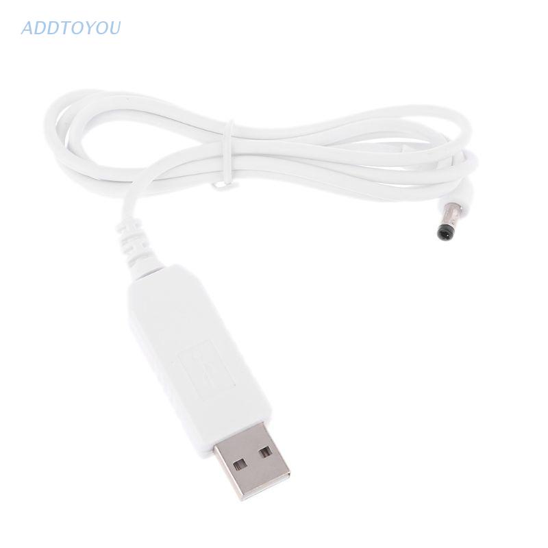 【3C】Dây cáp tăng áp 1m 90 độ USB 5V sang 12V 5.5x2.1mm màu trắng cho loa/ máy ảnh WiFi