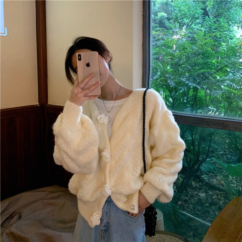 🍨🍨🍨Áo Len Phong Cách Mới Ngọt Ngào Mềm Mại ,Hàn Quốc Gió Nhẹ Nhàng🍨🍨🍨🍨